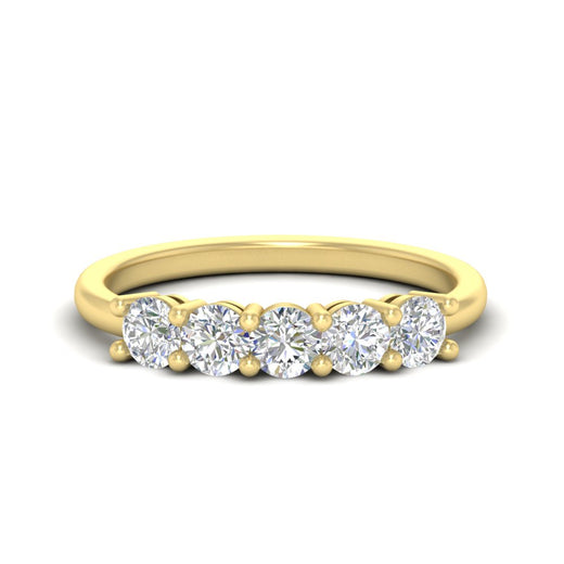 5-stone-round-cut-1-carat-diamond-wedding-band-in-yellow-gold-FDENS141ROB-1.00CT-NL-YG