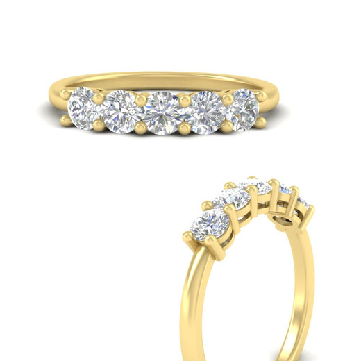 5-stone-round-cut-1-carat-diamond-wedding-band-in-yellow-gold-FDENS141ROBANGLE3-1.00CT-NL-YG