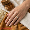 Load image into Gallery viewer, 5-stone-round-cut-diamond-anniversary-band-in-yellow-gold-FDWB8008RO