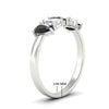 Load image into Gallery viewer, 5-stone-wedding-band-black-diamond-teardrop-one-carat-in-white-gold-5-stone-wedding-band-black-diamond-teardrop-one-carat-in-white-gold-fdwb8008peblackangle2-1.00ct-nl-wg_520x520-hw