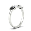 Load image into Gallery viewer, 5-stone-wedding-band-black-diamond-teardrop-one-carat-in-white-gold-fdwb8008peblackangle2-1.00ct-nl-wg.jpg