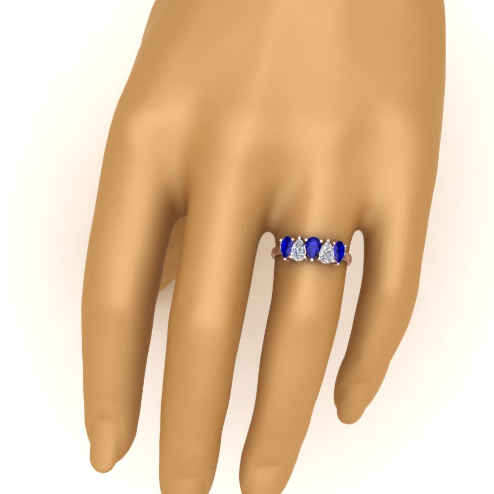 5-stone-wedding-band-blue-sapphire-teardrop-1.50-carat-rose-gold-FD8294B-0.30CTGSABLANGLE3-NL-RG