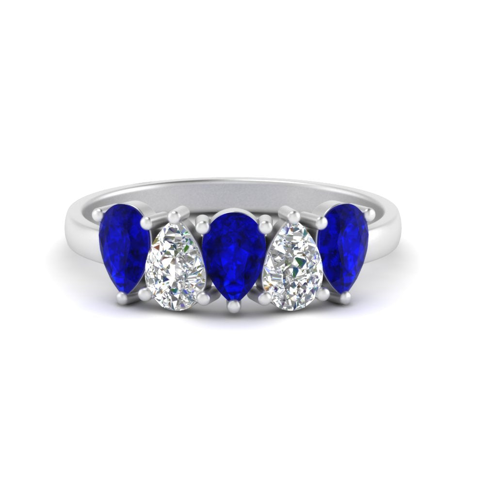 5-stone-wedding-band-blue-sapphire-teardrop-1.50-carat-white-gold-FD8294B-0.30CTGSABLANGLE3-NL-WG