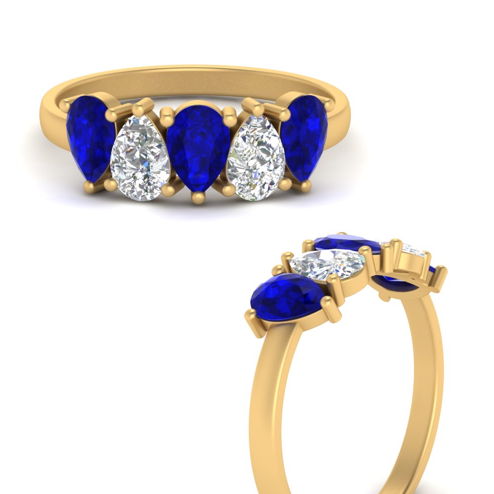 5-stone-wedding-band-blue-sapphire-teardrop-1.50-carat-yellow-gold-FD8294B-0.30CTGSABLANGLE3-NL-YG