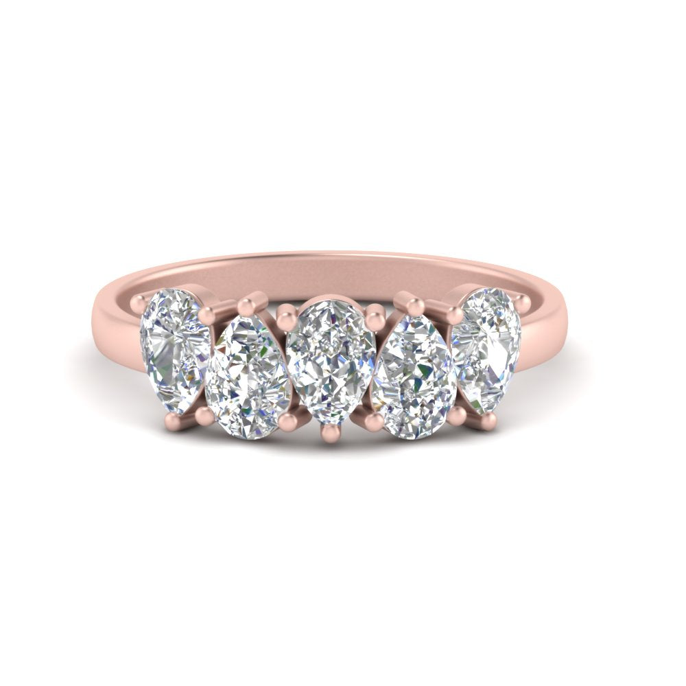 5-stone-wedding-band-diamond-teardrop-1.50-carat-rose-gold-FD8294B-0.30CTANGLE3-NL-RG