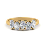 Load image into Gallery viewer, 5-stone-wedding-band-diamond-teardrop-1.50-carat-yellow-gold-FD8294B-0.30CTANGLE3-NL-YG
