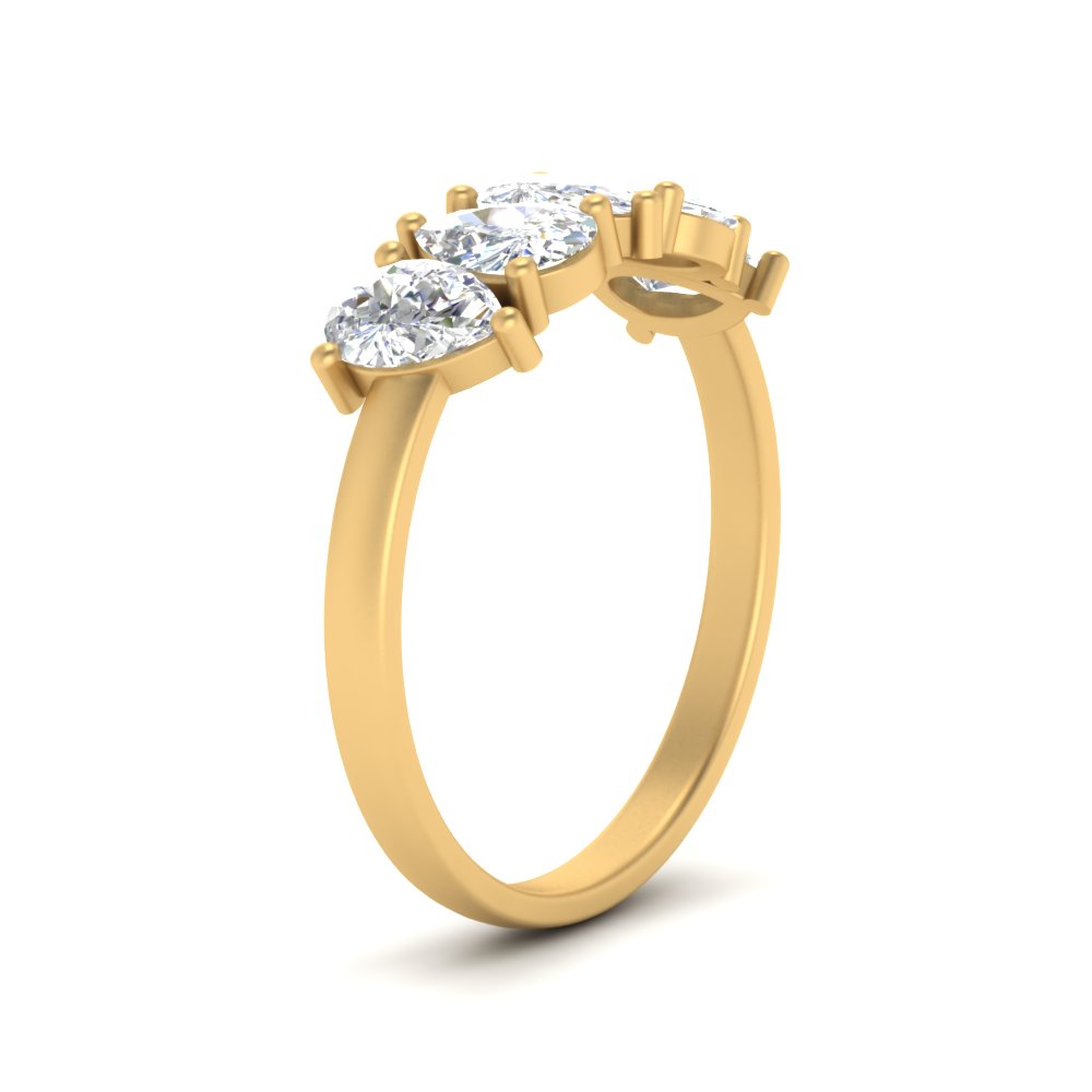 5-stone-wedding-band-diamond-teardrop-1.50-carat-yellow-gold-FD8294B-0.30CTANGLE3-NL-YG