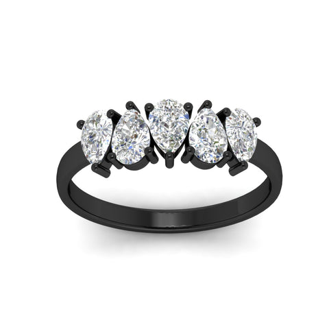 5-stone-wedding-band-diamond-teardrop-one-carat-in-black-gold-fdwb8008peangle5-1.00ct-nl-bg