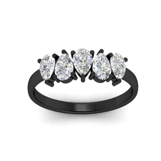 5-stone-wedding-band-diamond-teardrop-one-carat-in-black-gold-fdwb8008peangle5-1.00ct-nl-bg