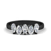Load image into Gallery viewer, 5-stone-wedding-band-diamond-teardrop-one-carat-in-black-gold-fdwb8008pesleep-1.00ct-nl-bg