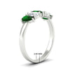 Load image into Gallery viewer, 5-stone-wedding-band-emerald-teardrop-one-carat-in-white-gold-fdwb8008pegemgrangle2-1.00ct-nl-wg-hw.jpg