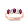 Load image into Gallery viewer, 5-stone-wedding-band-pink-sapphire-teardrop-one-carat-in-rose-gold-fdwb8008pegsadrpiangle5-1.00ct-nl-rg.jpg