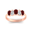 Load image into Gallery viewer, 5-stone-wedding-band-ruby-teardrop-one-carat-in-rose-gold-fdwb8008pegrudrangle5-1.00ct-nl-rg.jpg