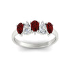Load image into Gallery viewer, 5-stone-wedding-band-ruby-teardrop-one-carat-in-white-gold-fdwb8008pegrudrangle5-1.00ct-nl-wg.jpg