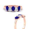 Load image into Gallery viewer, 5-stone-wedding-band-sapphire-teardrop-one-carat-in-rose-gold-fdwb8008pegsablangle3-1.00ct-nl-rg.jpg