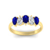 Load image into Gallery viewer, 5-stone-wedding-band-sapphire-teardrop-one-carat-in-yellow-gold-fdwb8008pegsablangle5-1.00ct-nl-yg.jpg