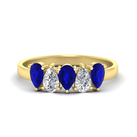 5-stone-wedding-band-sapphire-teardrop-one-carat-in-yellow-gold-fdwb8008pegsablsleep-1.00ct-nl-yg.jpg