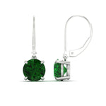 Load image into Gallery viewer, 5.00-ct-round-cut-emerald-leverback-dangle-earrings-in-white-gold-fdear11236rogemgrangle4-5.00ct-nl-wg.jpg?v=1768373585