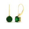 Load image into Gallery viewer, 5.00-ct-round-cut-emerald-leverback-dangle-earrings-in-yellow-gold-fdear11236rogemgrangle1-5.00ct-nl-yg.jpg?v=1768373585