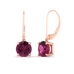 Load image into Gallery viewer, 5.00-ct-round-cut-pink-sapphire-leverback-dangle-earrings-in-rose-gold-fdear11236rogsadrpiangle1-5.00ct-nl-rg.jpg?v=1768373585