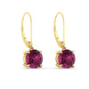 Load image into Gallery viewer, 5.00-ct-round-cut-pink-sapphire-leverback-dangle-earrings-in-yellow-gold-fdear11236rogsadrpiangle3-5.00ct-nl-yg.jpg?v=1768373584