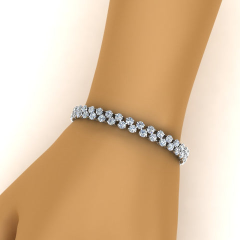 Stunning Two Row Tennis Bracelet