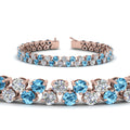 Thumbnail 24 - Stunning Two Row Tennis Bracelet
