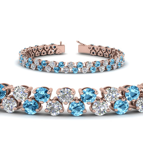Stunning Two Row Tennis Bracelet