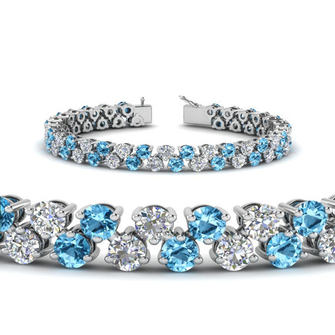 Stunning Two Row Tennis Bracelet