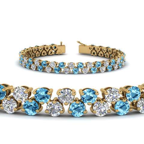 Stunning Two Row Tennis Bracelet