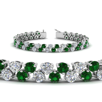 Stunning Two Row Tennis Bracelet