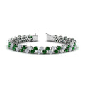 Thumbnail 49 - Stunning Two Row Tennis Bracelet