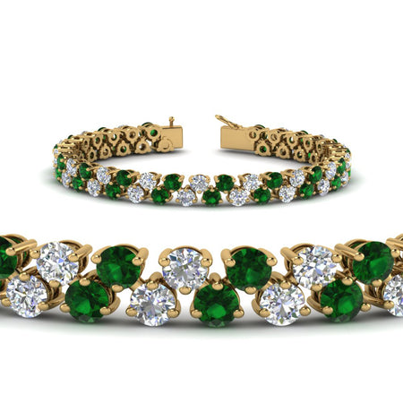 Stunning Two Row Tennis Bracelet