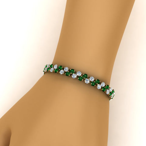 Stunning Two Row Tennis Bracelet