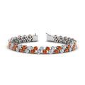 Thumbnail 43 - Stunning Two Row Tennis Bracelet