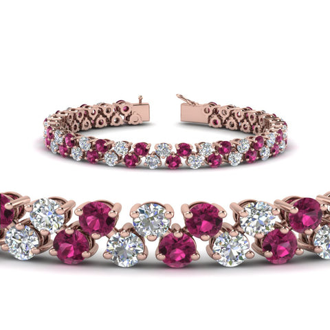 Stunning Two Row Tennis Bracelet