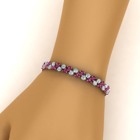 Stunning Two Row Tennis Bracelet