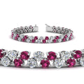 Thumbnail 39 - Stunning Two Row Tennis Bracelet