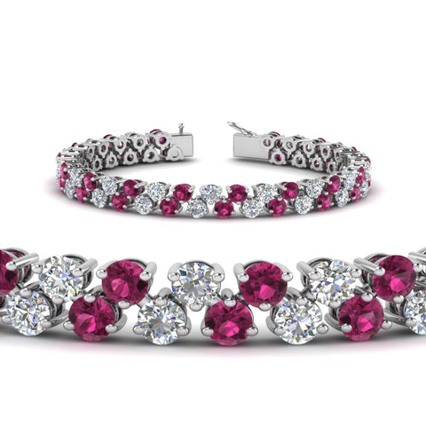 Stunning Two Row Tennis Bracelet