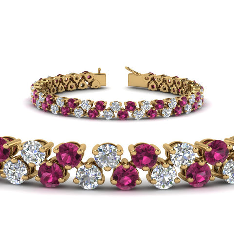 Stunning Two Row Tennis Bracelet