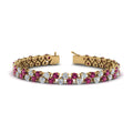 Thumbnail 65 - Stunning Two Row Tennis Bracelet