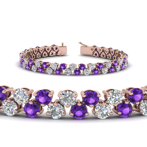 Stunning Two Row Tennis Bracelet