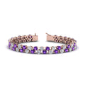 Thumbnail 28 - Stunning Two Row Tennis Bracelet