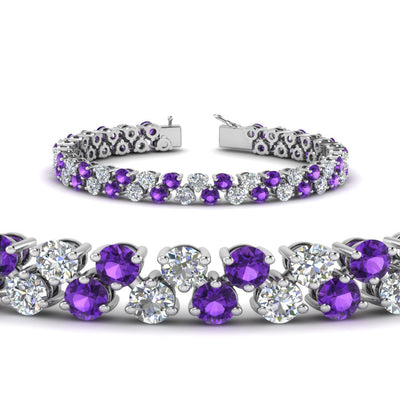 Stunning Two Row Tennis Bracelet