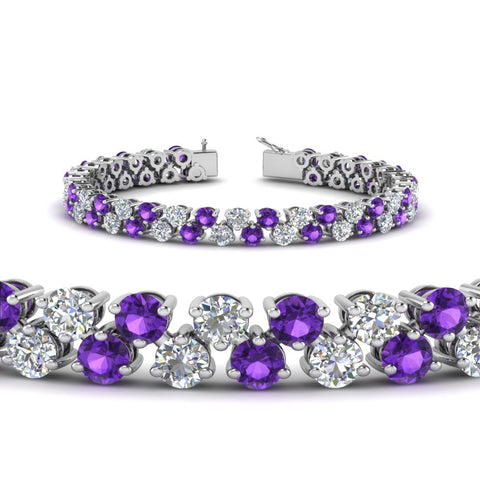 Stunning Two Row Tennis Bracelet