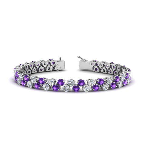 Stunning Two Row Tennis Bracelet