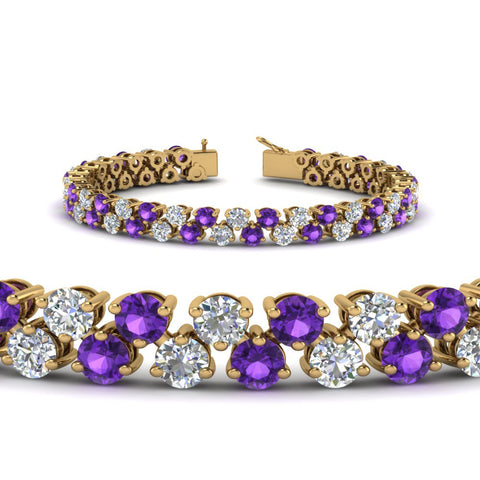 Stunning Two Row Tennis Bracelet