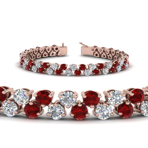 Stunning Two Row Tennis Bracelet