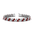 Thumbnail 46 - Stunning Two Row Tennis Bracelet