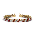 Thumbnail 74 - Stunning Two Row Tennis Bracelet